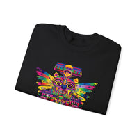 Psychedelic Mesoamerican Totem Mask Unisex Sweatshirt