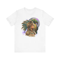 Aztec Quetzalcoatl Priestess Under Moon Unisex T-Shirt