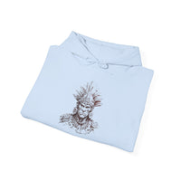Maya Warrior Ink Portrait Unisex Hoodie