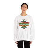 Sacred Geometric Textile Pattern Illustration Unisex Sweatshirt
