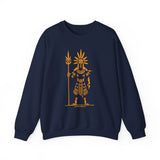 Sun Staff Shaman Tribal Symbol Gold Line Unisex Sweatshirt