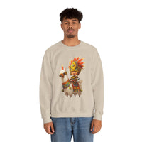 Cute Chibi Inca Warrior and Llama Cartoon Unisex Sweatshirt