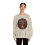 Sacred Fire Tribal Ceremony Glyph Style Unisex Sweatshirt