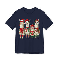 Inca Christmas Llama Family from the Andes Unisex T-Shirt