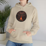 Sacred Fire Tribal Ceremony Glyph Style Unisex Hoodie