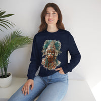 Maya Warrior Watercolor Portrait Unisex Hoodie