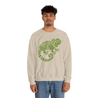 Mayan Aztec Totem Symbol of Iguana Unisex Sweatshirt