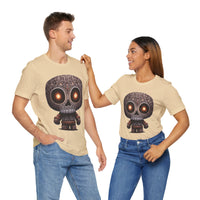Tribal Glow Chibi Aztec Skull Unisex T-Shirt