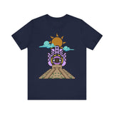 Eye of the Sun Pyramid Illustration Unisex T-Shirt
