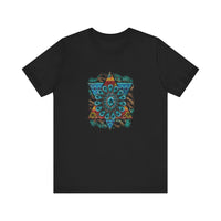 Wild Aztec Turquoise Amulet Illustration Unisex T-Shirt