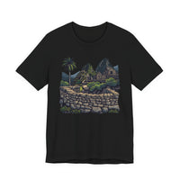 Andean Cliffside Inca Citadel Graphic Unisex T-Shirt