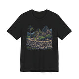 Andean Cliffside Inca Citadel Graphic Unisex T-Shirt