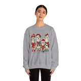 Inca Christmas Llama Family from the Andes Unisex Sweatshirt