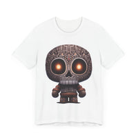 Tribal Glow Chibi Aztec Skull Unisex T-Shirt