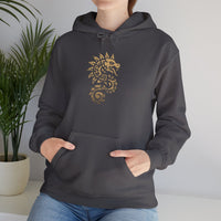 Quetzalcoatl Spiral Serpent Tribal Glyph Unisex Hoodie