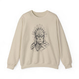 Inca Warrior Hand Drawn Tribal Portrait Unisex Sweatshirt