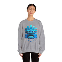 Tlaloc Rain God Blue Mask Glyph Style Unisex Sweatshirt