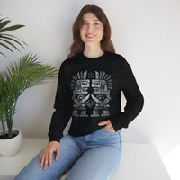 Obsidian Blade Warriors Aztec Glyph Style Unisex Sweatshirt