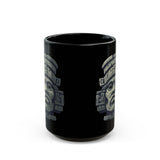 Mayan Sacred Head Stone Black Mug