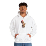 Chibi Inca Empress on Llama Unisex Hoodie