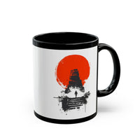 Tikal Mayan Temple Minimalist Art Black Mug