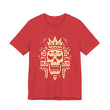 Ah Puch Skull Crown Mayan Glyph Style Unisex T-Shirt