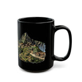 Andean Heritage Machu Picchu Village Black Mug