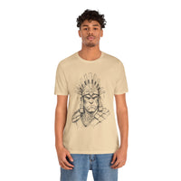 Inca Warrior Hand Drawn Tribal Portrait Unisex T-Shirt