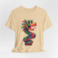 Cartoon Quetzalcoatl Cyber Serpent Unisex T-Shirt