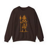 Sun Staff Shaman Tribal Symbol Gold Line Unisex Sweatshirt