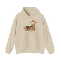 Resting Alpaca In Traditional Ornaments Unisex Hoodie