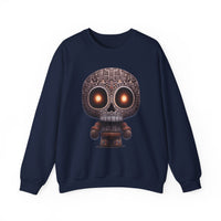 Tribal Glow Chibi Aztec Skull Unisex Sweatshirt