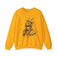 Jaguar Warrior Ink Portrait Unisex Sweatshirt