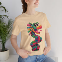 Cartoon Quetzalcoatl Cyber Serpent Unisex T-Shirt