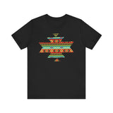 Sacred Geometric Textile Pattern Illustration Unisex T-Shirt