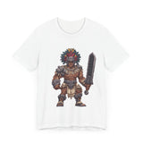 Obsidian Blade Fighter Pixel Art Unisex T-Shirt