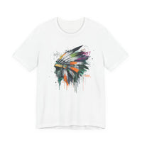 Urban Feather Headdress Graffiti Unisex T-Shirt