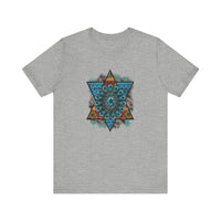 Wild Aztec Turquoise Amulet Illustration Unisex T-Shirt