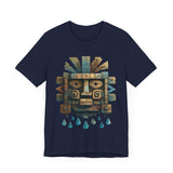 Tlaloc Ancient Rain Mask Glyph Unisex T-Shirt