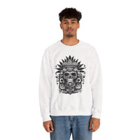 Ah Puch Death God Petroglyph Skull Unisex Sweatshirt