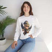 Chibi Falcon Warrior Inca Armor Unisex Sweatshirt
