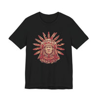Aztec Sun Chief Feather Headdress Unisex T-Shirt