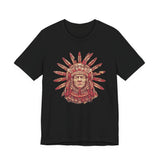 Aztec Sun Chief Feather Headdress Unisex T-Shirt