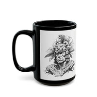 Jaguar Warrior Ink Drawing Black Mug
