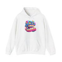 Chunky Neon Mayan Skull Graffiti Style Unisex Hoodie