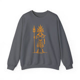 Sun Staff Shaman Tribal Symbol Gold Line Unisex Sweatshirt