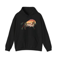 Aztec Buffalo Desert Sunset Silhouette Unisex Hoodie