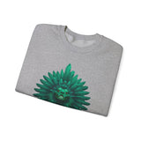 Quetzalcoatl Feathered Serpent God Dark Portrait Unisex Sweatshirt