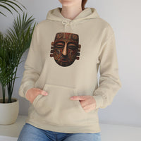 Ancient Andean Tribal Mask Stylized Face Unisex Hoodie