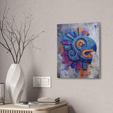 Graffiti Aztec Feathered Serpent Street Art Canvas